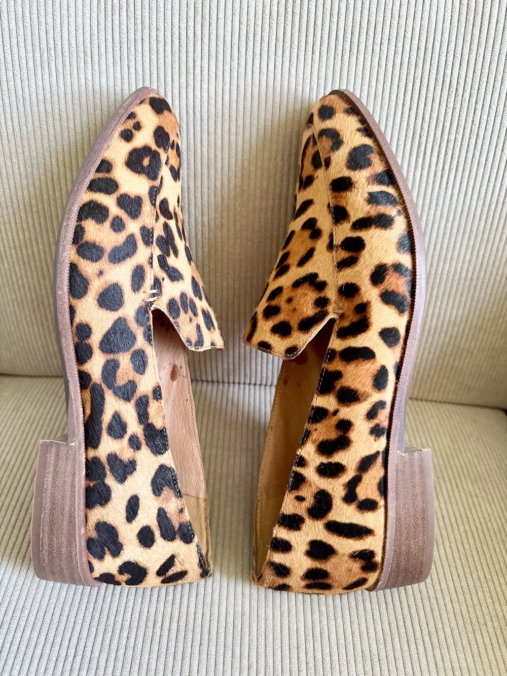 Madewell The Frances Loafer Leopard Calf Hair Size 10 - Picture 10 of 12